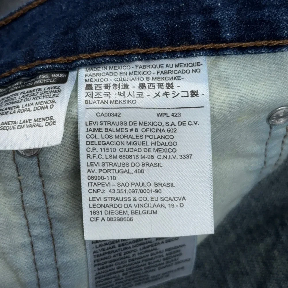 Levi's‎ 569 Jeans Men's 36x32 FITS 38 Loose Straight Dark Wash Denim 100% Cotton